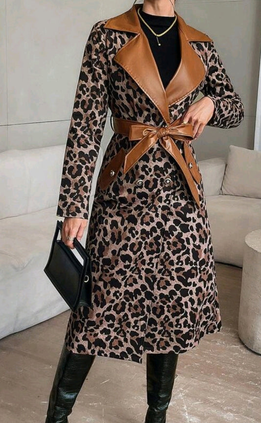 Autumn Leopard Coat