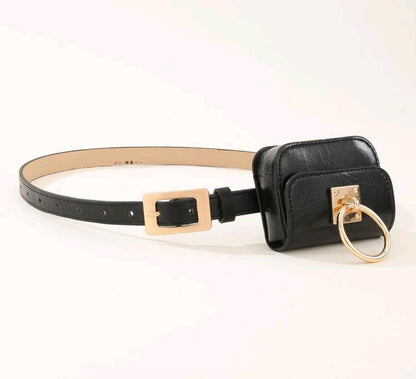 Black Belt & Mini Pouch