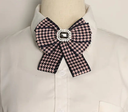 Pink and Navy Broach