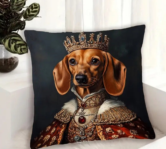 Dachshund King Pillow Cover