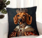 Dachshund King Pillow Cover